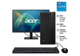 Acer Veriton S2722G Commercial Desktop PC Bundle, Intel Core i5-14400 10-Core, 8GB DDR5 RAM, 512GB NVMe PCIe 4.0 SSD, Wi-Fi 6, Bluetooth 5.3 + Acer EK241Y P6 23.8" FHD IPS 100Hz Monitor, FreeSync, Speakers, 3 Years Warranty
