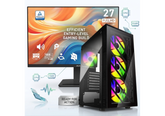 CompuMe 1 DDR5 Gaming Bundle | Intel Core™ i5-14400F Processor NVIDIA GeForce RTX 5060 8GB GDDR7 16GB DDR5 5600MHz Fury Beast, 1TB SSD NV3 6000MB/s w/ PRO MP273 E14A 27" FHD Computer Monitor