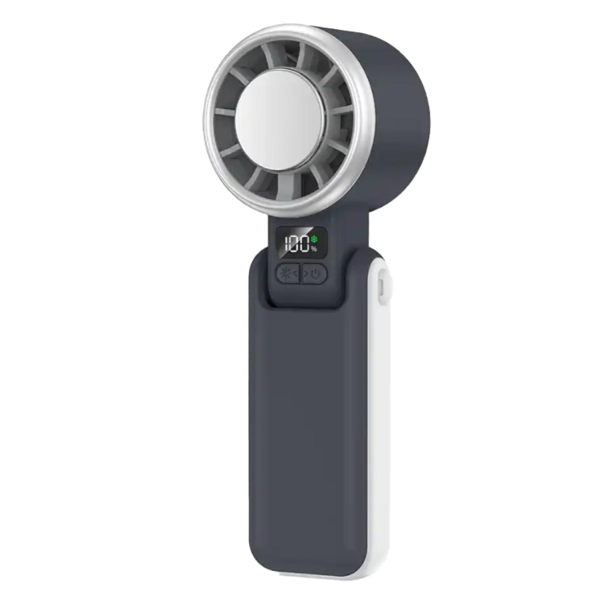 FAN-H03B Smart Digital Display High Speed Handheld Ice Cooling Fan