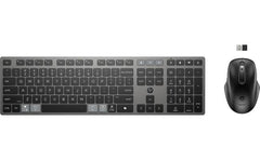 HP 725 Multi-Device Rechargeable Wireless Keyboard and Mouse Combo , up to 2 Months (Keyboard) 30 Days (Mouse) of Usage From a 3-Minute Charge