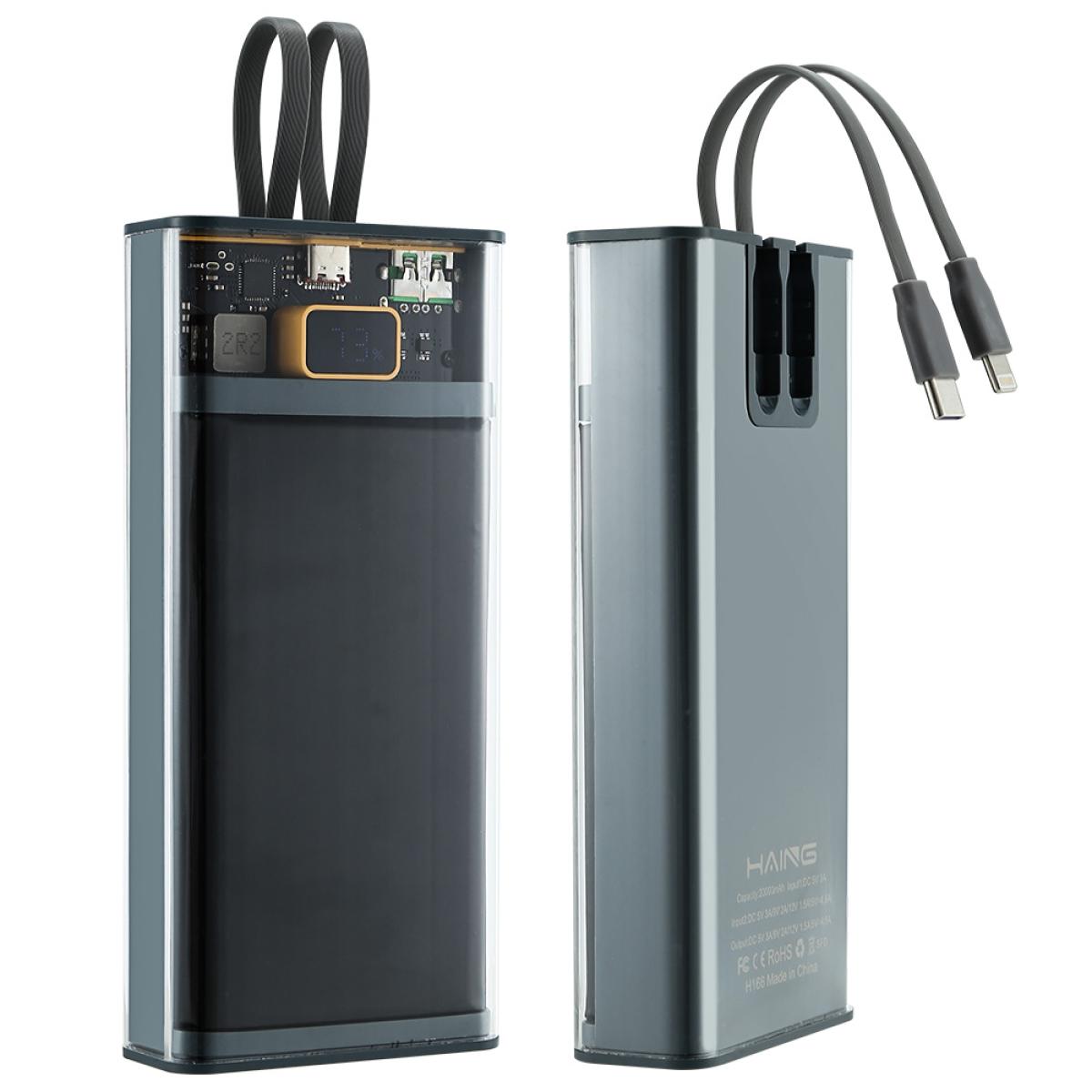 HAING H166 Portable Phone Charger for iPhone 14/13 20000mAh Power Bank