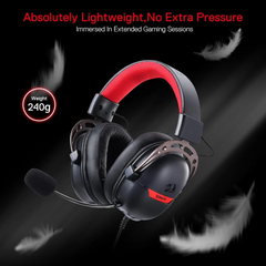 Redragon H376BR Aurora Wired Gaming Headset - White