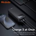Mcdodo MC-424 - 30000mAh Power Bank, 22.5W Fast Charging, VOOC/PPS/PD/QC/SCP Support, Dual USB + USB‑C, LED Digital Display, Outdoor Portable Station - 18 Months Warranty