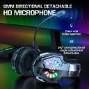Wired Headset Onikuma B15 Adjustable Rgb Tri-Mode Gaming Earphone Noise Isolation Wireless Headphones With Mic