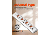 Yamatik PRIMA‑214 Power Strip Tabletop Socket – 4× AC Outlets, 220–250V, 13A, 3000W Rated, Standard Grounding, EU Plug