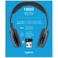 Logitech H800 Bluetooth Wireless Headset With Mic For Pc, Tablets And Smartphones, Black - CompuMe