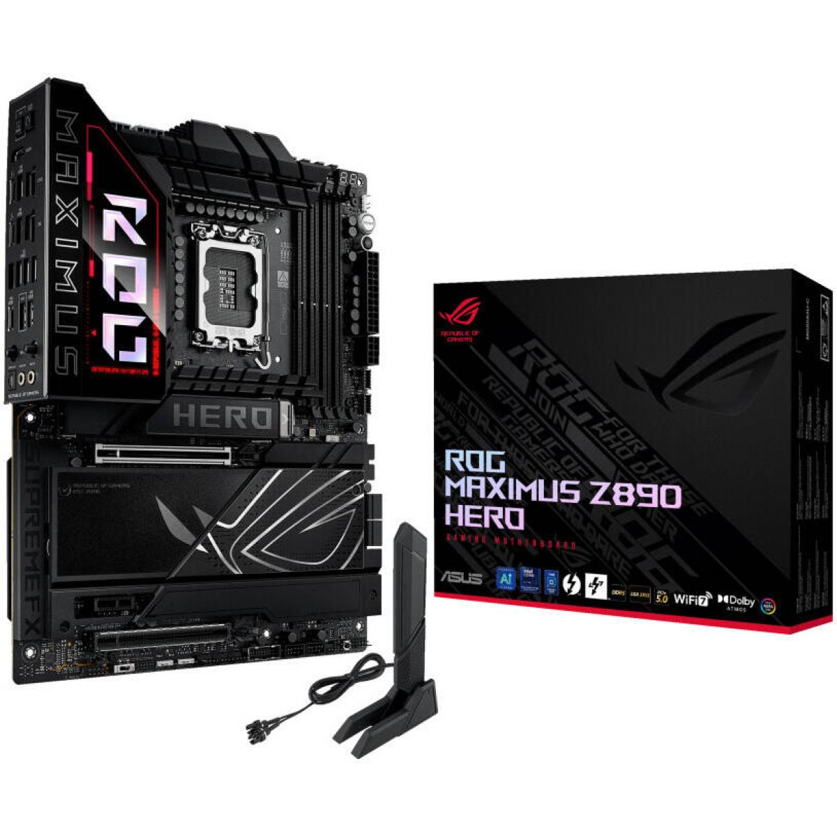 Asus Rog Maximus Z890 Hero Wifi 7 Z890 Ddr5 Lga 1851 Advanced Ai Pc Ready 6x M.2 Ssd Pcie® 5.0 Thunderbolt™ 4 Usb Type C® 2.5gb Lan Asus Rog Maximus Z890 Hero Wifi 7 Z890 Ddr5 Lga 1851 Advanced Ai Pc Ready 6x M.2 Ssd Pcie® 5.0 Thunderbolt™ 4 Usb Type C® 2.5gb Lan