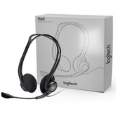 Logitech 960 USB (windows & Mac) Noise Cancelling with Mute Button Stereo Headset