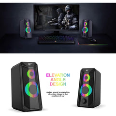 HAVIT GAMENOTE SK202 RGB LIGHT STEREO ELECTRONIC SPORTS SPEAKER