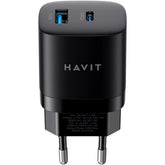 HAVIT UC303 EU 2-Port Travel Charger – 30W (Black)
