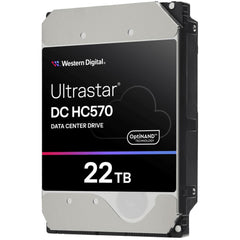 Wd 22 Tb Ultrastar Dc Hc570 3.5" Sata 6gbps Internal Data Center Hdd,up To 600 Mb/s Data Transfer Rate, 512mb Cache, 2.5 Million Hours Mtbf, 600000 Load/unload Cycles - CompuMe