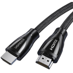 UGREEN HDMI 2.1 Ultra High Speed Cable Up To 8K@60 , 4K@120Hz, Cotton braided, 180 Degree, Nickel plated- 2M - 80403 - - CompuMe