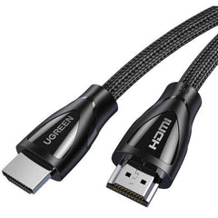 UGREEN (HD140) HDMI 2.1 Ultra High Speed Cable Up To 8K@60 , 4K@120Hz, Cotton braided, 180 Degree, Nickel plated- 3M | UGREEN HD140 HDMI 2.1 |