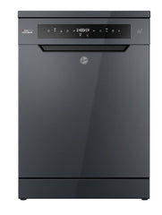 Hoover HF4A4S3PSA-80 Dishwasher, 10 Programs, Black Silver