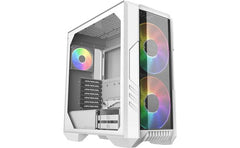 Cooler Master Haf 500 White Edition High Airflow Mesh Argb Lighting Fans Usb 3.2 Gen 2 Type C
