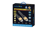 Haing Hi 0105 Hdf Flat HDMI V1.4 Cable High Speed + Ethernet Gold 3d HD Hdtv Lead 5 meter