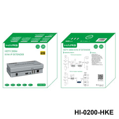 HAING HI-0200-HKE HDMI Extender With Usb Kvm 200Mtr Support 1080P