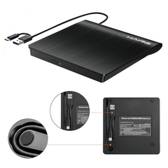 HAING HI-0301-EDD Portable External DVD Drive USB 3.0 Type-C