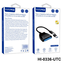 Haing USB 3.0&TYPE C A To 3.5''/2.5" SATA Adapter Cable HI-0336-UTC