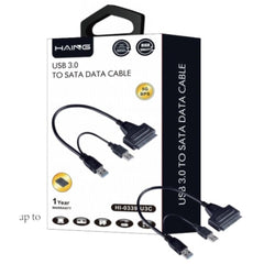 HAING USB 3.0 TO SATA SSD Hard Disk Driver Power cable HI-0339-U3C