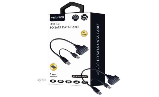 Haing Hi 0339 U3c Usb 3.0 To Sata Ssd Hard Disk Driver Power Cable