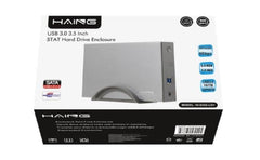 Haing Hi 0352 U3h 3.5 Inch Usb 3.0 To Sata Iii Aluminum External Hard Disk Drive Enclosure