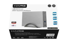 Haing Hi 0352 U3h 3.5 Inch Usb 3.0 To Sata Iii Aluminum External Hard Disk Drive Enclosure