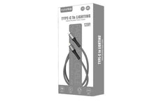 Haing Hi041cl Type C To Lighting 20w Metal Braided Data Cable 1.2m