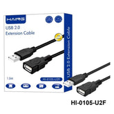 HAING HI - 0105 - U2F USB 2.0 Extension Cable 1.5 meter, USB extension cable