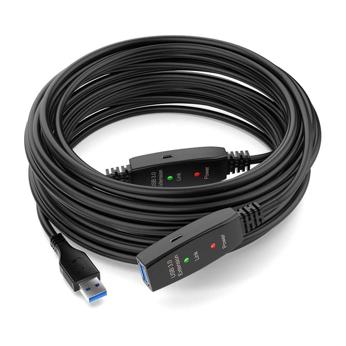 HAING HI-0501-U3E USB 3.0 Extension Cable with Power Adapter 5M