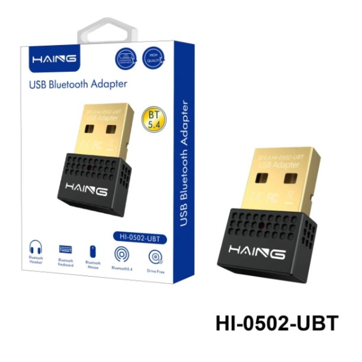 HAING HI-0502-UBT USB Bluetooth 5.4 Adapter Wireless Dongle