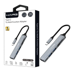 HAING HI-0503-THR 5-in-1 USB To Multi-Function Adapter