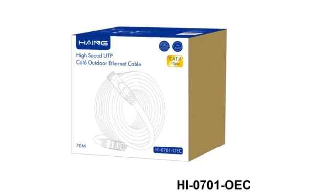 Haing Hi 0701 Oec High Speed Utp Cat 6 Outdoor Ethernet Cable 70 meter