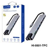 HAING Type-C Convertor (HDMI, Type-C,USB Type-A, Ethernet, Card Reader) Multifunctional Adapter