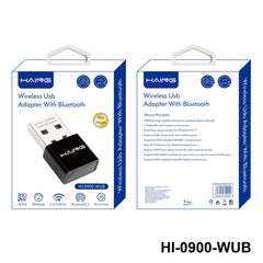 HAING HI-0900-WUB Wirelee Usb Adapter With Bluetooth BT5.3+AX900 USB Adapter