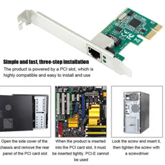 HAING HI-1004-PEC Gigabit 10/100/1000Mbps Network Adapter PCI Express Card
