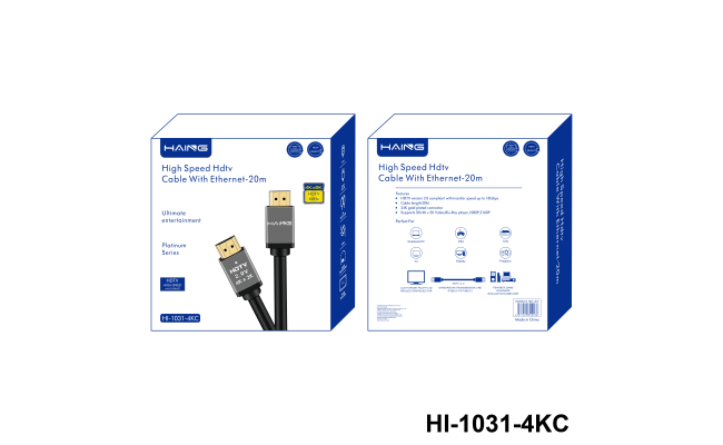 Haing Hi 1031 4kc 20 meter High Speed 4k HDMI Cable with Ethernet 20 meter