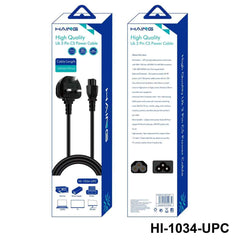 HAING HI - 1034 - UPC - 150C UK 3 Pin to C5 Power Cable 1.5 meter with cables