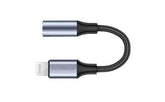Haing Hi 1064 Lfc Lightning Male to 3.5mm Female Headphone Jack Adapter with headset