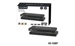 Haing Hi 108f 1x8 8 Ports Hdmi Powered Splitter For Full Hd 1080p & 3d 4k Support