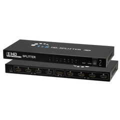 HAING HI-108F 1x8 8 Ports HDMI Powered Splitter for Full HD 1080P & 3D 4K Support