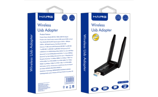 Haing Hi 1300 Wua Wireless USB Adapter 1300 Mbps