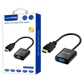 HAING HI-2003-HVAU High Quality HDMI to VGA with Audio Adapter