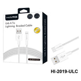 HAING HI - 2019 - ULC USB A to Lightning Braided Cable 1.2 meter 12W with USB cable