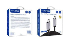 Haing Hi 2028 Ttc Type C to Type C Braided Cable 1.5 meter 100w