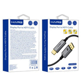 HAING HI - 2036 - DHC DisplayPort to HDMI Cable 8K 1.8 meter with DisplayPort cable
