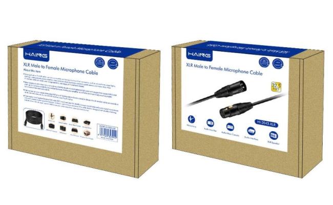 Haing Hi 2043 Xlr Lr Male to Female Microphone Cable 10 meter with cables