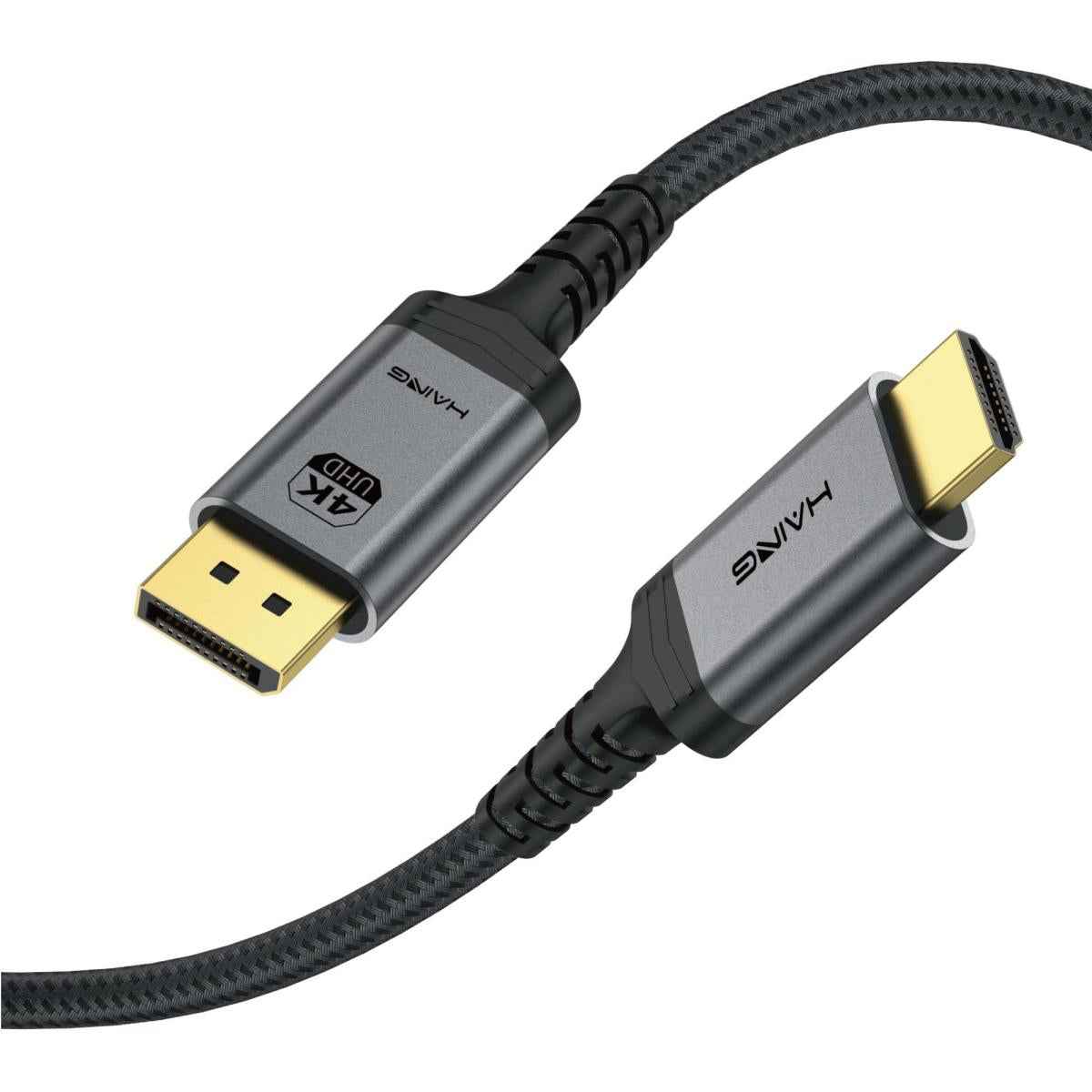 HAING HI-2058-DHC Display Port to HDMI 4K Cable 3M