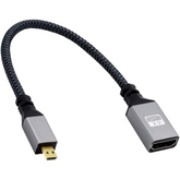 HAING HI - 2068 - MHFC Micro HDMI Male to HDMI Female Adapter 15cm with HDMI cable