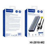 HAING HI - 2818 - M2 M2 NVMe 2in1 SSD Case Aluminum alloy shell with solid state drive